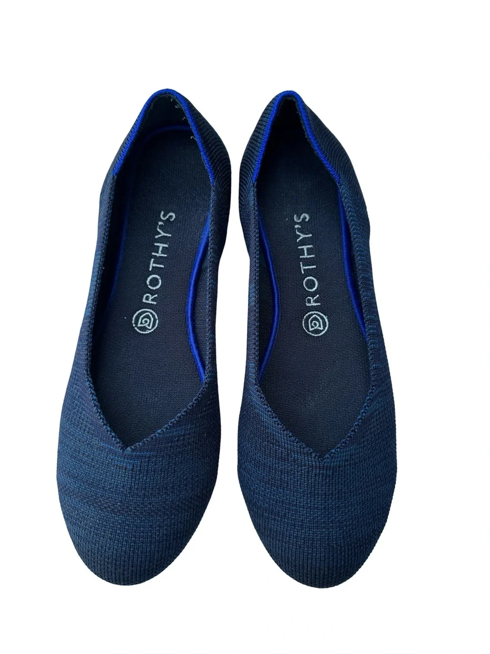 Rothy's Navy Knit Ballet Flats